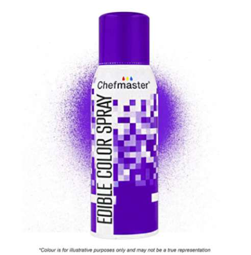 Chefmaster Edible Spray Colour - Purple - Click Image to Close